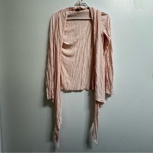 RW&Co Metallic Open Cardigan S